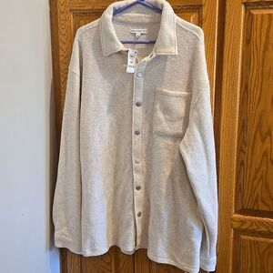 XXL Oversized Fleece Button Up Jacket Boho Bohemian Cozy comfort neutral Womens